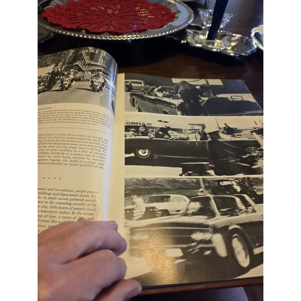 vintage 1963 hardcover book titled The Torch President John F Kennedy
